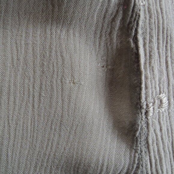 HerStyle Sage Gray Green Embroidered Hippie Dress M *Runs L - Picture 10 of 10